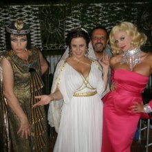 Daniela Terreri, Francesco Vicario, Micol Azzurro, Lia Tanzi sul set de La ladra