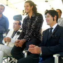 Gennaro Cannavacciuolo, M.Hernando Bruno e Gabriele  De Luca sul set di Cugino e Cugino