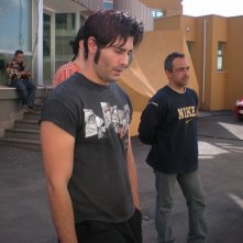 Maximiliano Hernando Bruno sul set di Cugino e Cugino