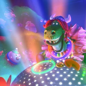 Non c'è festa senza Rex: un'immagine tratta dal corto Pixar