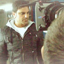 Salvatore Ruocco sul set di 'Ciro' corto diretto da Sergio Panariello presentato al Festival di Roma 2012.