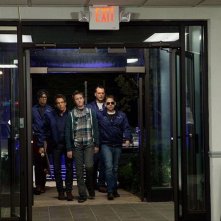 Vicini del terzo tipo: Ben Stiller, Vince Vaughn, Richard Ayoade, Johnny Pemberton e Jonah Hill in una scena