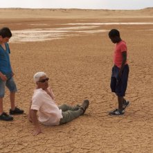Il sole dentro: il regista Paolo Bianchini sul set del film con i due protagonisti