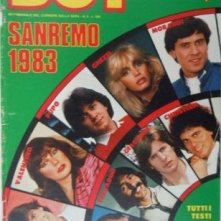 Sanremo 1983 sulla copertina di una rivista