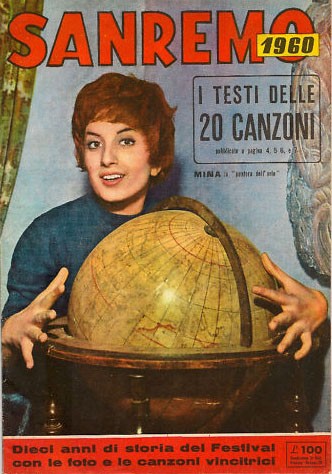 Sanremo 1960 Mina Sulla Copertina Di Una Rivista Dedicata Al Festival 254924