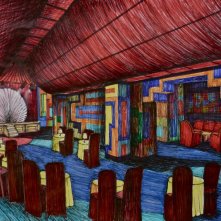 Il Commissario Nardone - Bozzetto scenografia del nigth Mocambo (G. Pirrotta)