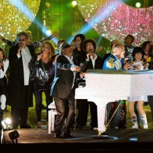 Stars 80: Gilbert Montagné, Sabrina Salerno, Jean Schultheis , Peter & Sloane, Patrick Hernandez e Lio in una scena