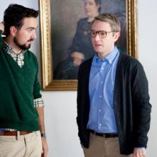 Martin Freeman e il regista Marçal Forés sul set di Animals