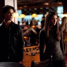 Ian Somerhalder e Nina Dobrev in una scena dell'episodio Sogni prigionieri della terza stagione di The Vampire Diaries