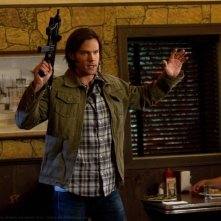 Jared Padalecki in una scena dell'episodio Slash Fiction della settima stagione di Supernatural