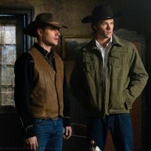 Jensen Ackles e Jared Padalecki in una scena dell'episodio Frontierland della sesta stagione di Supernatural