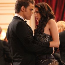 Paul Wesley e Nina Dobrev in una scena dell'episodio Relazioni pericolose della terza stagione di The Vampire Diaries