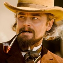 Leonardo DiCaprio nei panni del villain Calvin Candie in Django Unchained