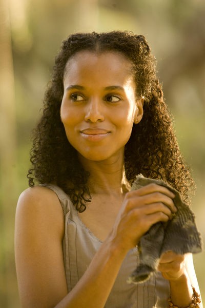 Un primo piano di Kerry Washington in Django Unchained