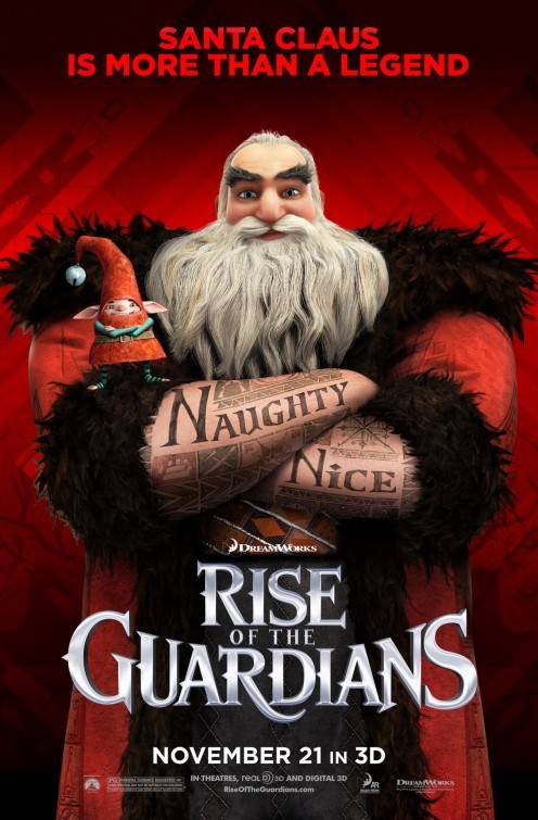 Rise Of The Guardians Character Poster Usa Per Santa Claus 256407