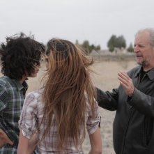 Marfa Girl: il regista Larry Clark con Adam Mediano e Mercedes Maxwell sul set