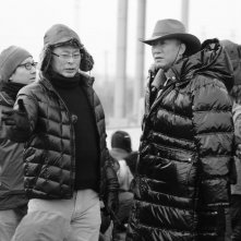 Drug War: il regista Johnnie To Kei-Fung insieme a Sun Honglei sul set