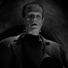 Boris Karloff in una sequenza del film La moglie di Frankenstein
