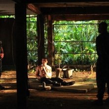 Andre Braugher con Scott Speedman e Gideon Emery in una scena dell'episodio Nuke It Out della prima stagione di Last Resort