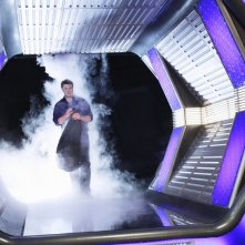 Nathan Fillion in una scena dell'episodio The Final Frontier della quinta stagione della serie Castle - Detective tra le righe