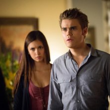 Paul Wesley e Nina Dobrev in una scena dell'episodio The Killer della quarta stagione di The Vampire Diaries