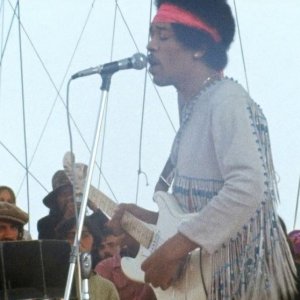 Hendrix 70. Live at Woodstock: Jimi Hendrix in una scena del documentario