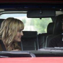 Una famiglia perfetta: Marco Giallini e Carolina Crescentini in macchina in una scena