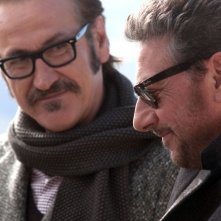 Una famiglia perfetta: Sergio Castellitto e Marco Giallini in un momento del film