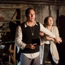 Patrick Wilson e Vera Farmiga in una scena di The Conjuring