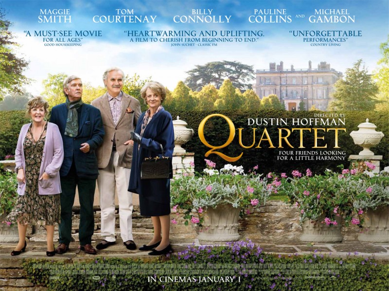 Quartet Uno Dei Poster Orizzontali Del Film Diretto Da Dustin Hoffman 258307