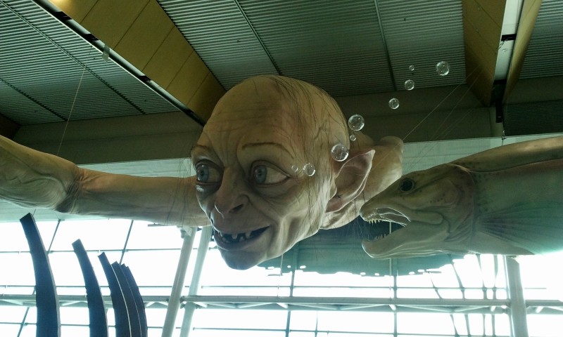 Un Gollum Gigante All Aeroporto Di Wellington In Attesa Della Premiere De Lo Hobbit Un Viaggio Inasp 258814