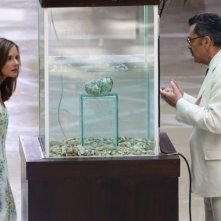 L'isola: Irena Goloubeva ed Andrea Giordana in una scena della fiction Rai