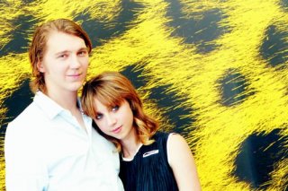 Una tenera immagine di Paul Dano e Zoe Kazan a Locarno per Ruby Sparks