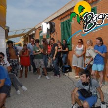 Bagnini: un momento delle riprese della web series