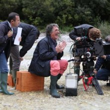 Colpi di fulmine: il regista Neri Parenti sul set