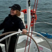 La regola del silenzio: Julie Christie in fuga in barca in una scena del film