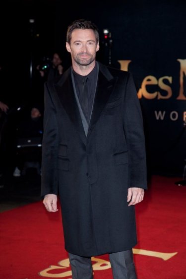 Les Misérables: Hugh Jackman sul red carpet durante la premiere di Leicester Square