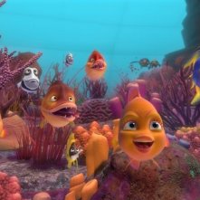 Sammy 2 - La grande fuga: pesci colorati in una scena del film d'animazione belga