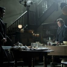 Daniel Day-Lewis con Tommy Lee Jones in una scena tratta da Lincoln