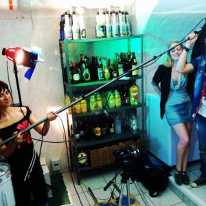 G&T: un momento delle riprese della serie