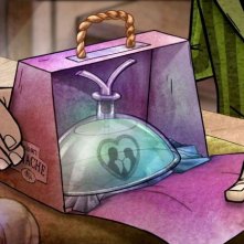 La bottega dei suicidi: oggetto per suicidio di coppia vendesi in una scena del film