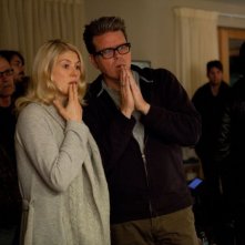 Jack Reacher - La prova decisiva: Rosamund Pike insieme al regista Christopher McQuarrie sul set