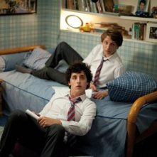 Bastien Ughetto ed Ernst Umhauer in una scena di Dans la Maison