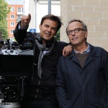 Dans la Maison: Fabrice Luchini sul set con il regista del film François Ozon