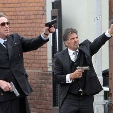 Stand Up Guys: Al Pacino in una scena d'azione insieme a Christopher Walken