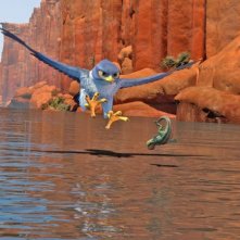 Zambezia: il giovane Kai in una scena del film a caccia di lucertole