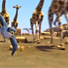 Zambezia: il giovane Kai in una scena del film tra le giraffe
