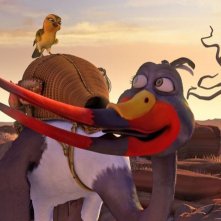 Zambezia: l'uccello Gogo in una scena del film in 3D insieme a Tini