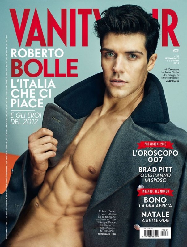 Roberto Bolle In Cover Su Vanity Fair Dicembre 2012 261497