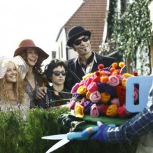 Marta Martin, Christiane Paul, Laura Roge, Stipe Erceg con Michael Kessler Die Vampirschwestern